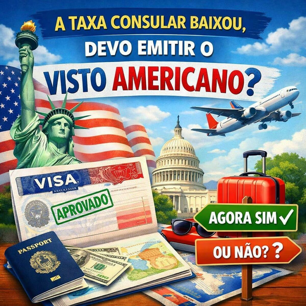 Imagem principal de A Taxa Consular Baixou? Devo Emitir O Visto Americano agora?